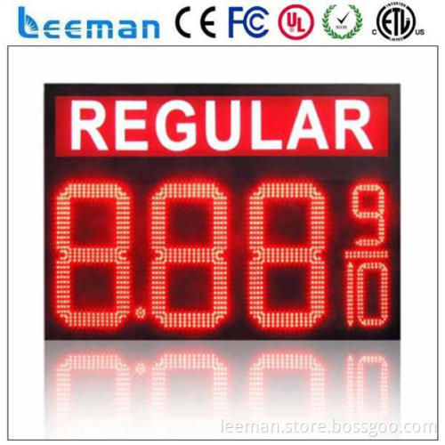 led temperature & time displays led gym clock led gas sign board